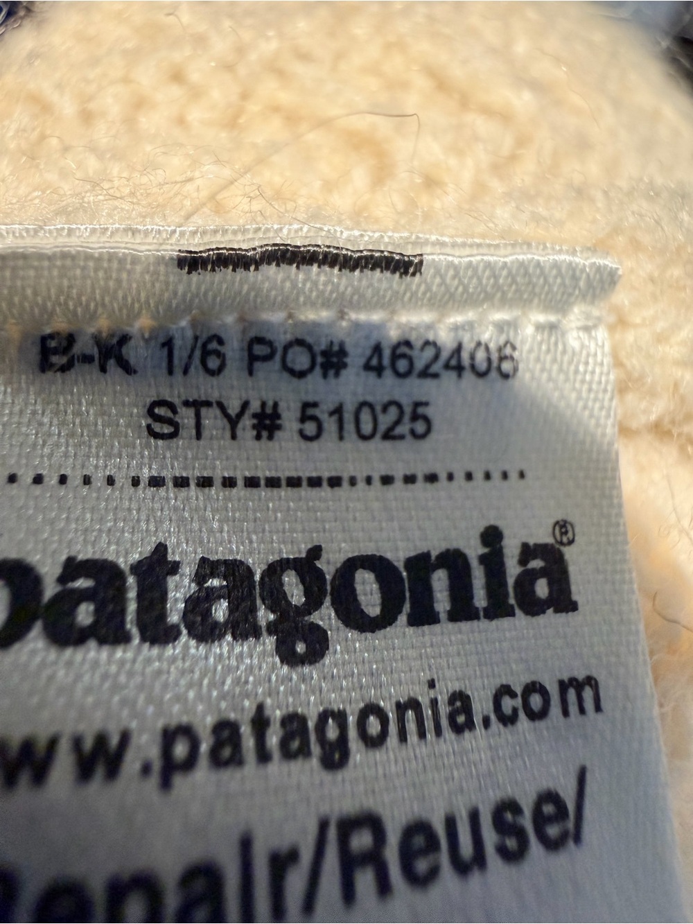 Patagonia Cream Chevron-Knit Crew Sweater - Picture 10 of 13